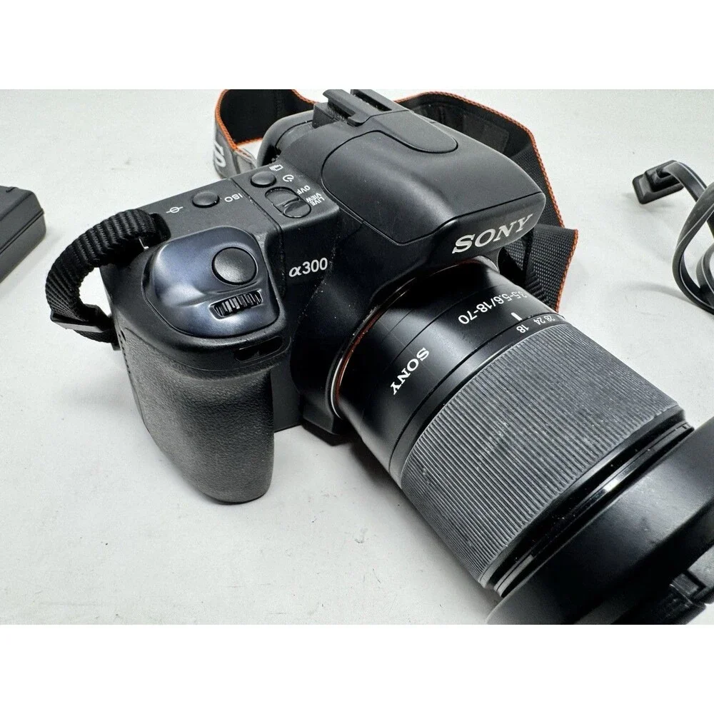 Sony A300 DSLR 10.2MP W/ 18-70/3.5-5.6 LEN, CHARGER,SUNSHA DE, TESTED